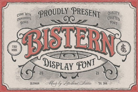 Bistern: A Victorian Display Font for Web Design