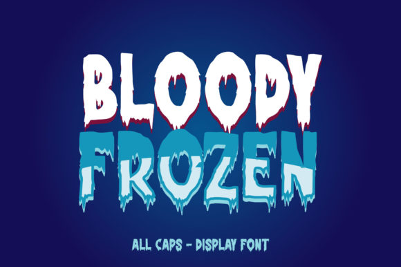 Bloody Frozen: A Bold Display Font for Your Brand