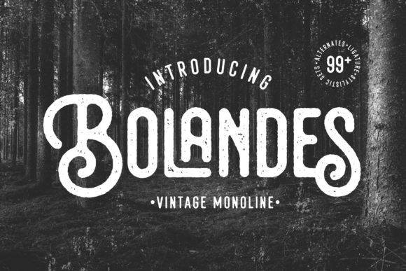 Bolandes: A Vintage Display Font for Editorial Design