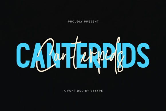 Canterpids Font Duo: A Delicate Display Typeface for Makers