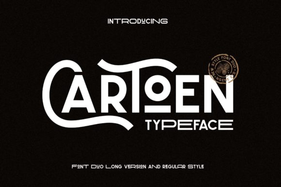 Cartoen Font Duo: A Vintage Display Typeface for Branding