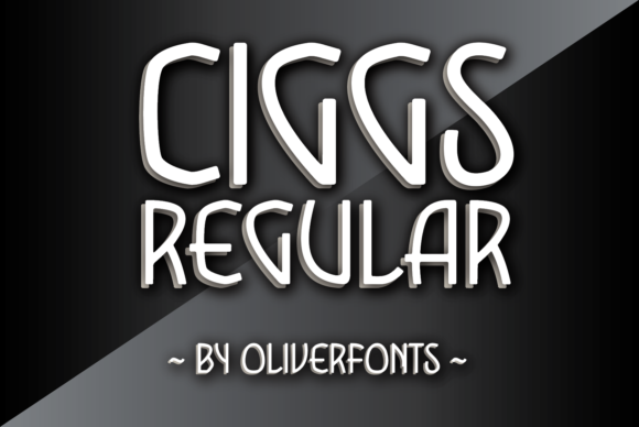 Ciggs: A Cool Organic Display Font for Editorial Design