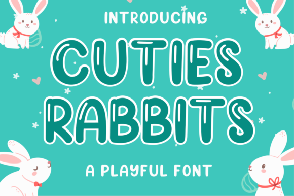 Cuties Rabbits: A Playful Display Font for Campaigns