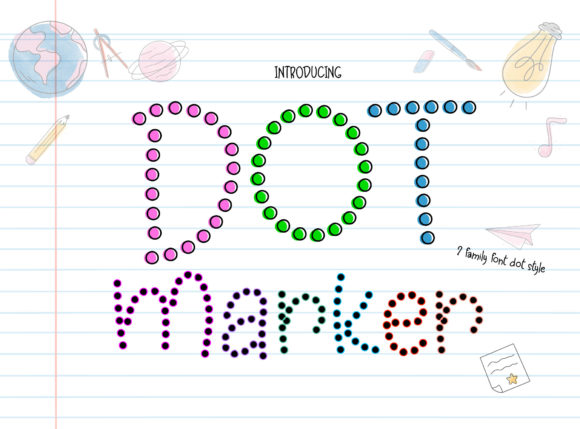 Dot Marker: A Bold Display Font for Marketers