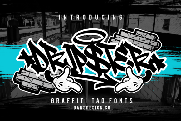 Dripster: A Bold Graffiti Display Font for Web Design