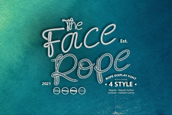 Face Rope: A Playful Display Font for Small Business Branding