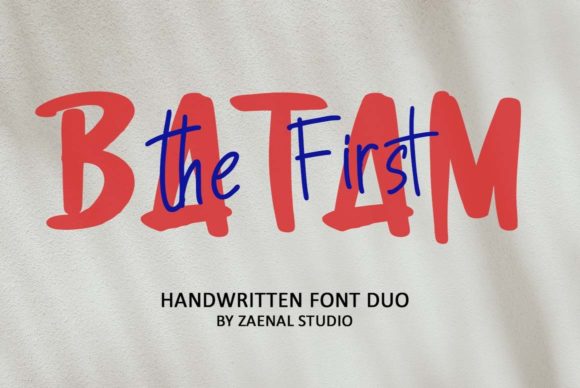 First Batam: A Friendly Display Font for Crafters