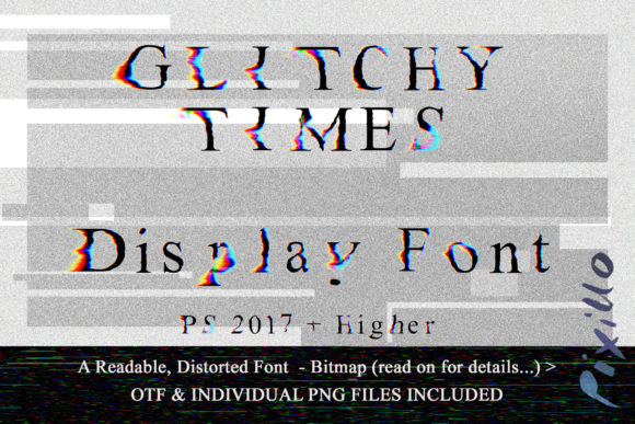Glitchy Times: A Distorted Serif Font for Crafters
