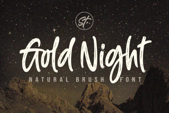 Gold Night: A Premium Display Font for Editorial Design