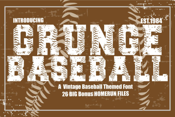 Grunge Baseball: A Bold Display Font for Marketers