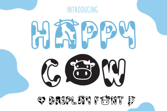 Happy Cow: A Playful Display Font for Web Design