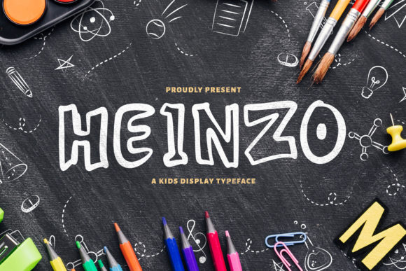 Heinzo: A Playful Display Font for Brand Identity