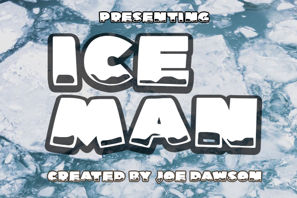 Ice Man: A Playful Display Font for Web Design