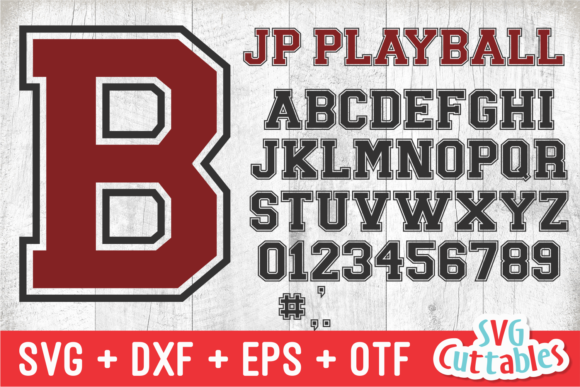 JP Play Ball: A Retro Athletic Display Font for Crafters
