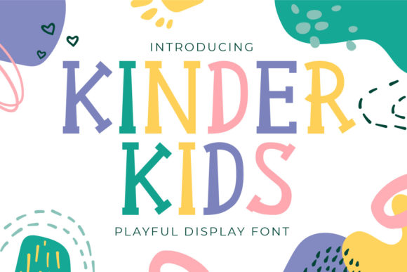 Kinder Kids: A Playful Display Font for Web Design