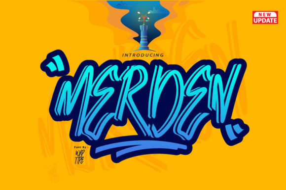 Merden Graffiti: A Bold Display Font for Your Brand