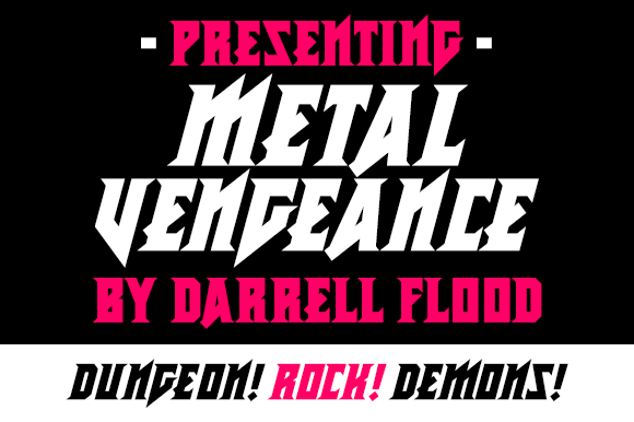 Metal Vengeance: A Bold Display Font for Web Design