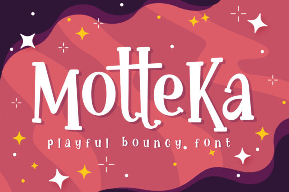 Motteka: The Playful Display Font for Your Brand