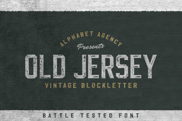 Old Jersey: A Vintage Display Font for Crafters