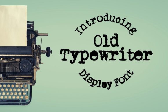 Old Typewriter: A Vintage Display Font for Editorial Design