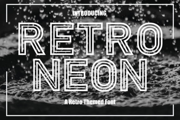 Retro Neon: A Bold Display Font for Digital Campaigns