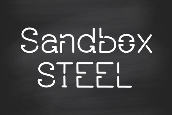Sandbox Steel: A Robotic Display Font for Campaigns