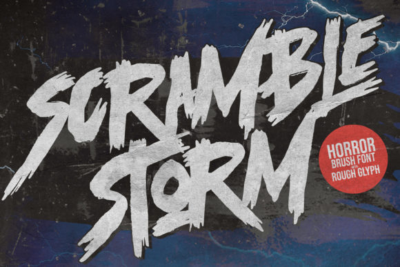 Scramble Storm: The Ultimate Street Art Display Font
