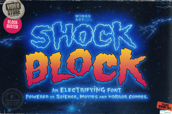 Shock Block: A Bold Display Font for Web Design