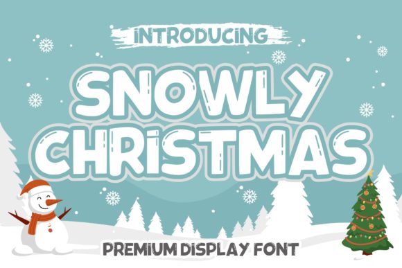 Snowly Christmas: A Festive Display Font for Your Brand
