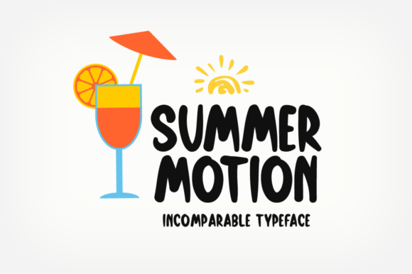 Summer Motion: A Friendly Display Font for Your Brand
