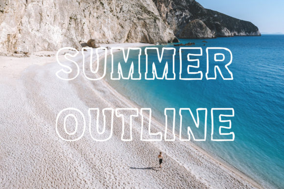 Summer Outline: A Bold Display Font for Branding