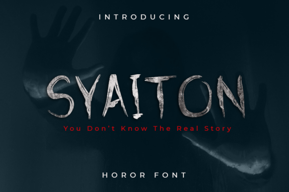 Syaiton: A Horror Display Font for Bold Campaigns