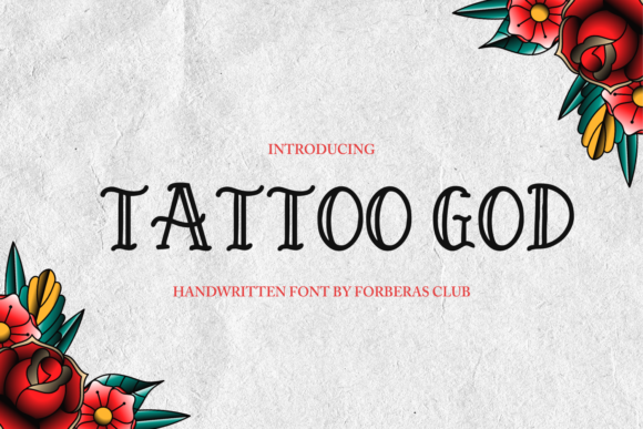 Tattoo God: A Bold Display Font for Web Design