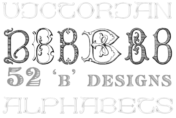Victorian Alphabets B: A Premium Display Font for Business